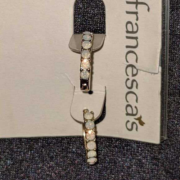 Francesca's 3 Pairs of Earrings Hoops and Studs NWT - Picture 4 of 6
